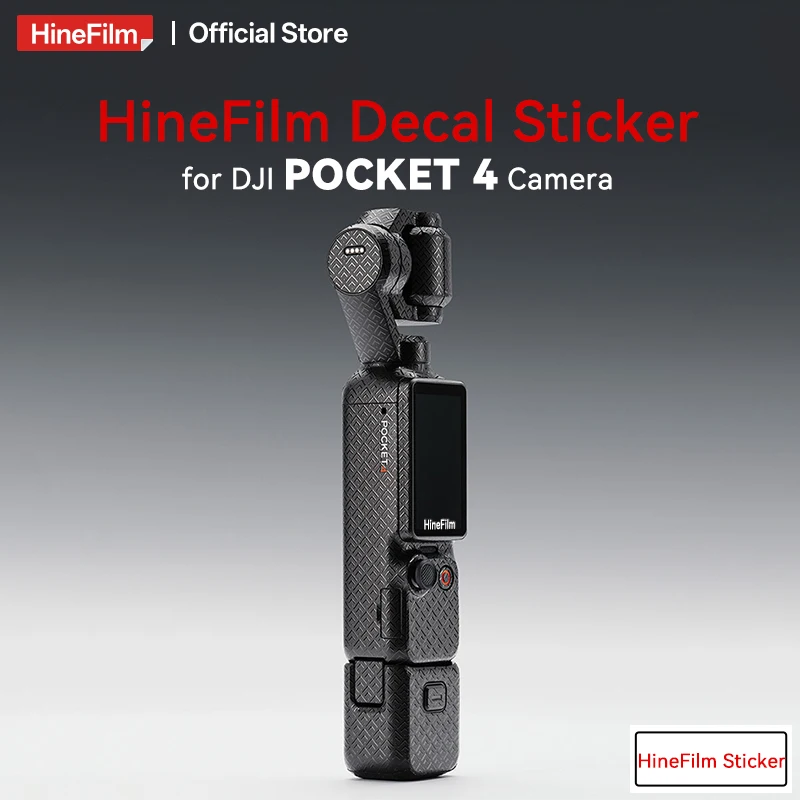 

Hinefilm Skin for Pocket4 Skin Protective Film for DJI Pocket 4 Premium Decal Skin Pocket 4 Sticker Anti-Scratch Wrap Covered