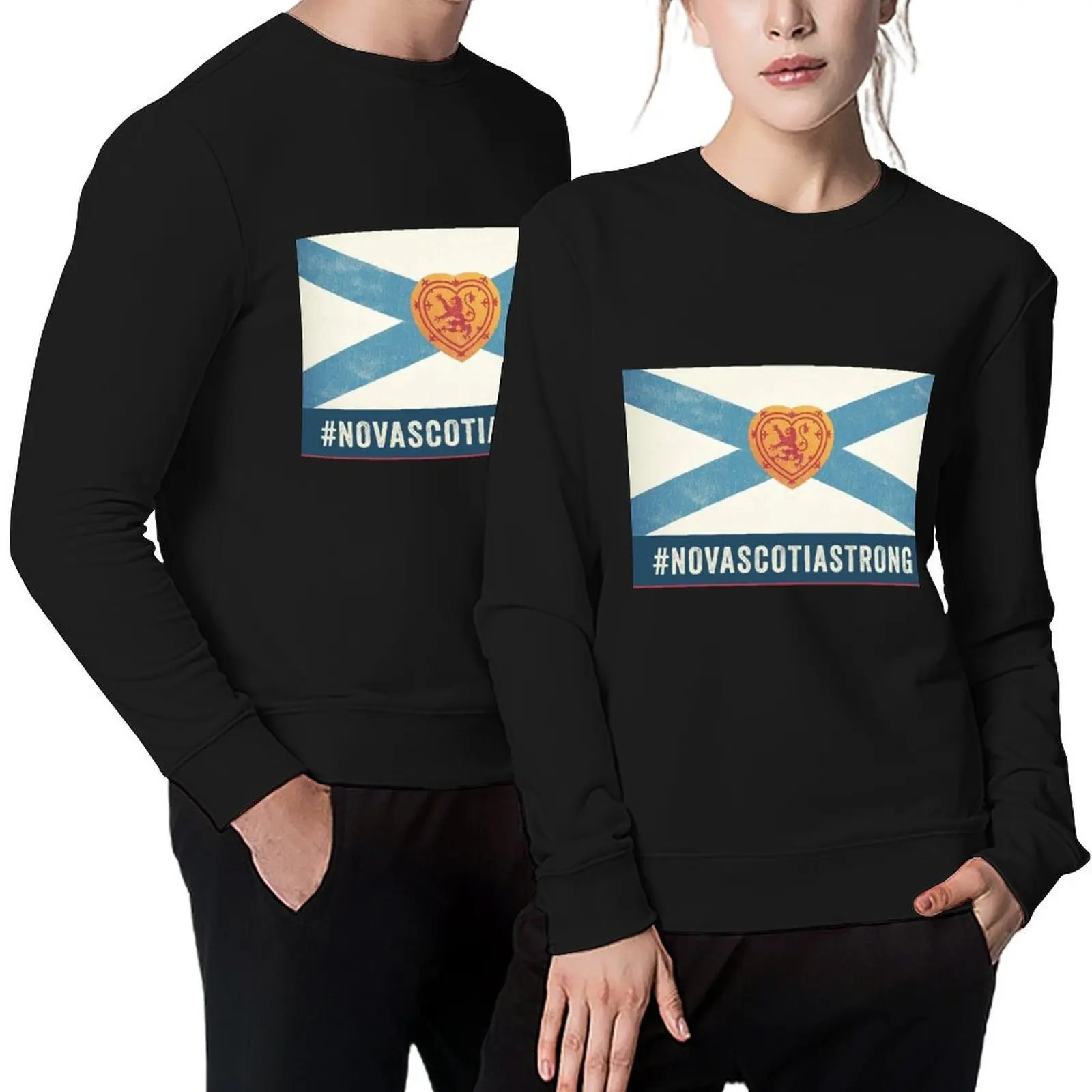 

Nova Scotia Strong Flag Pullover anime clothing tracksuit men blouse fashion men sweatshirts