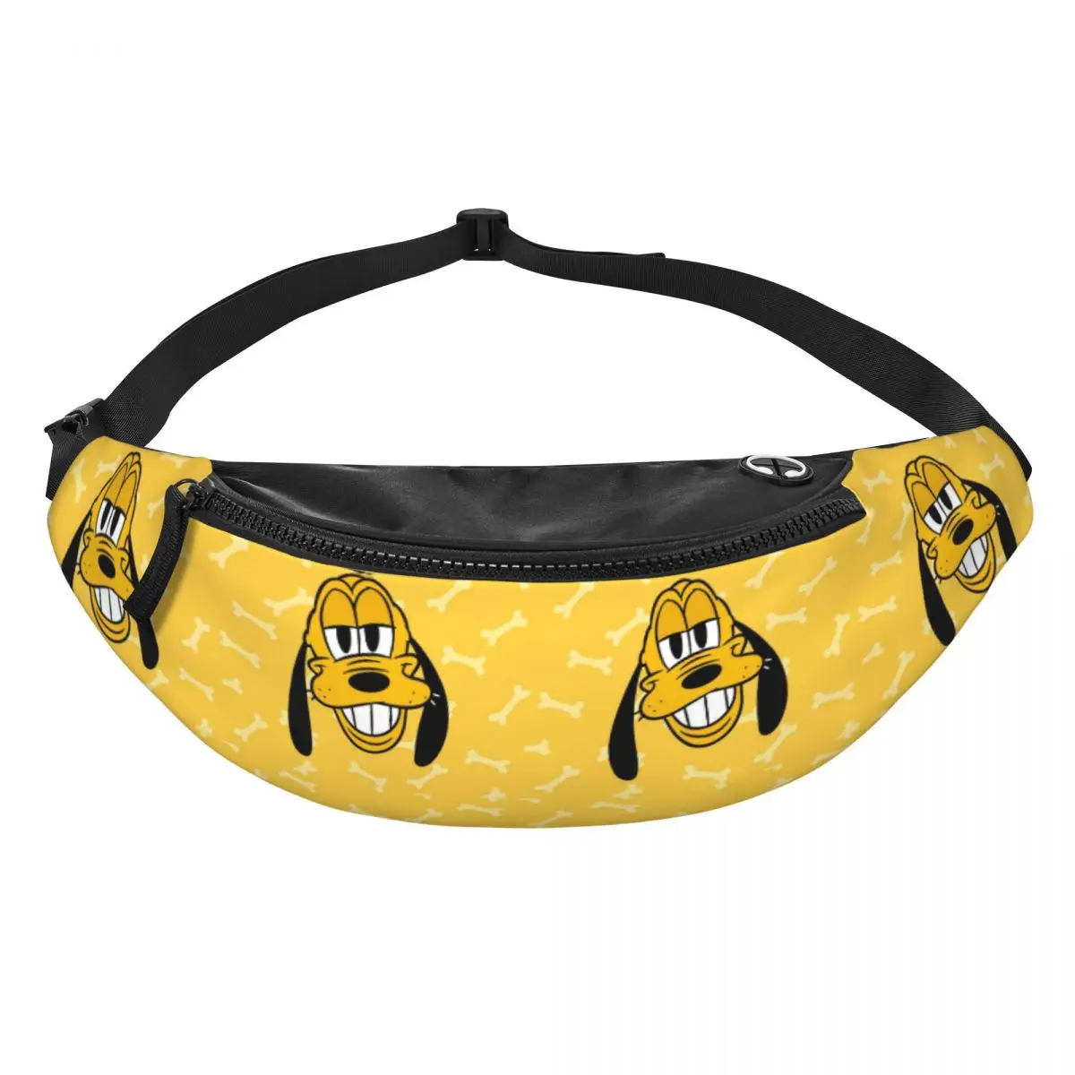 

Custom P-Pluto Cartoon Fanny Pack Men Women Crossbody Waist Bag for Traveling Phone Money Pouch