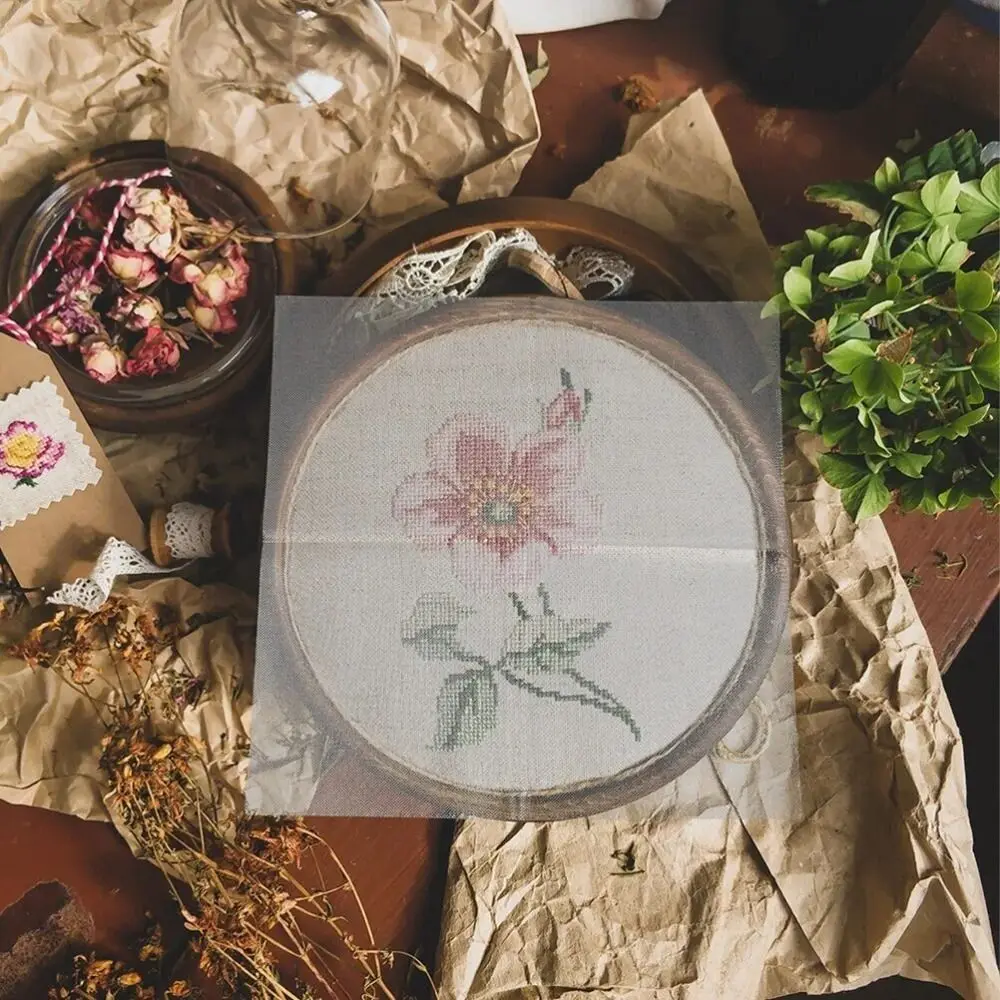 

4pcs Transparent Embroidery Stabilizer Paper DIY Convenient Water Soluble Embroidery Stabiliser Dissolvable