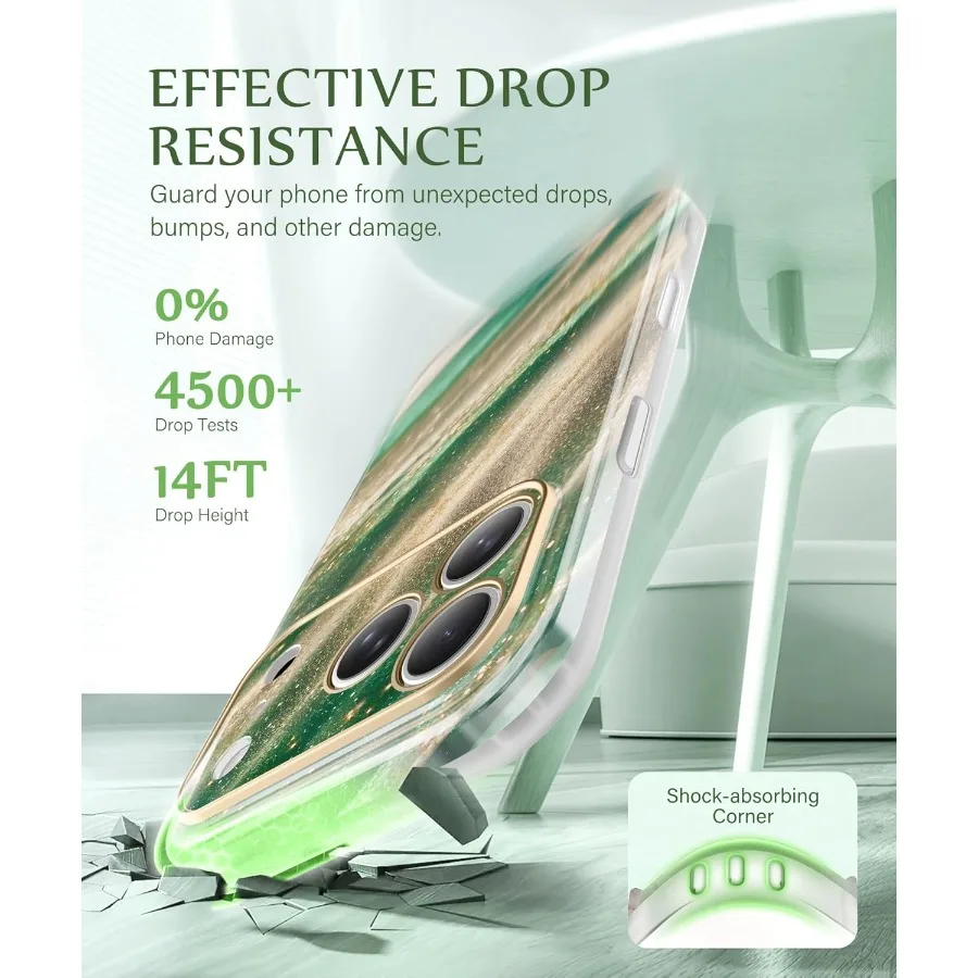 حافظة لهاتف iPhone 17 Pro متوافقة مع MagSafe مع واقي الشاشة [حماية كاملة للكاميرا]