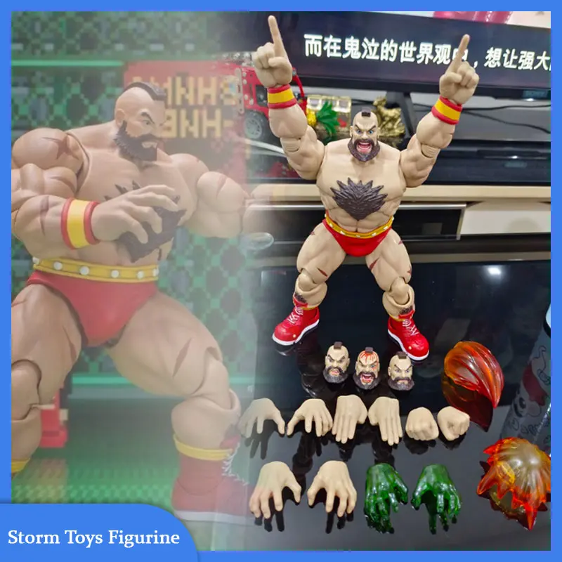 

Storm Toys ZANGIEF Street Fighter 2 Series Action Figure Full Set 6" Figurine Collection Movable Model Custom Toys Gifts 1/12