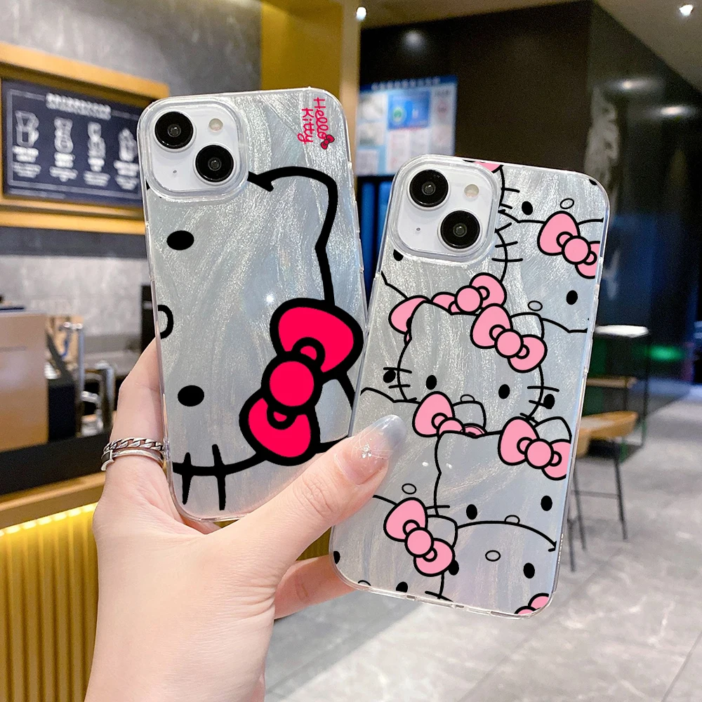 Cute Cat Hello K-Kitty Phone Case FOR Samsung Galaxy A30 A25 A24 A23 A22 A217F A21 A20 A15 A14 A13 A12 S LITE M32 5G