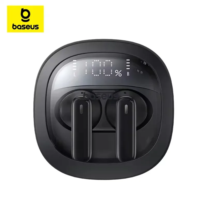

Bass 1+ Earphones TWS Wireless Bluetooth 5.4 Headphone ENC Call Noise Reduction Earbuds Battery Display Headset Gamer Pro