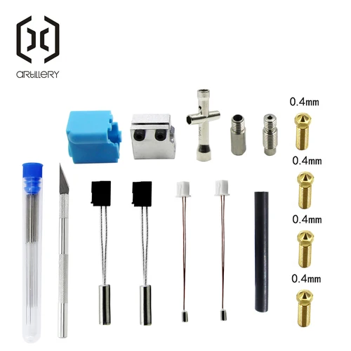 Imagen 2 del producto Kit de boquillas de silicona para extrusora de pistola de impresora 3D, adecuado para Sidewinder X1 Genius angSidewinder X2 Geniuspro