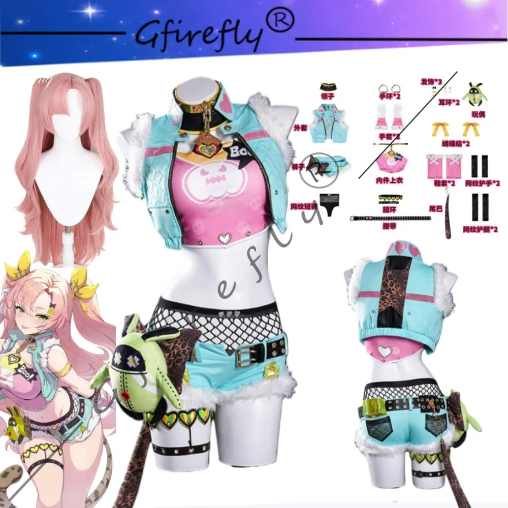 

Zenless Zone Zero Nicole Demara Cosplay Costume Full Set of Sexy and Cute Costumes Accessories and Wigs for The Same Character