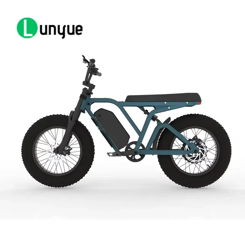 Upgrade Low Seat Electric Mountain Bicycle with High Performance 750w Motor Full Suspension Max Speed 45KM/H