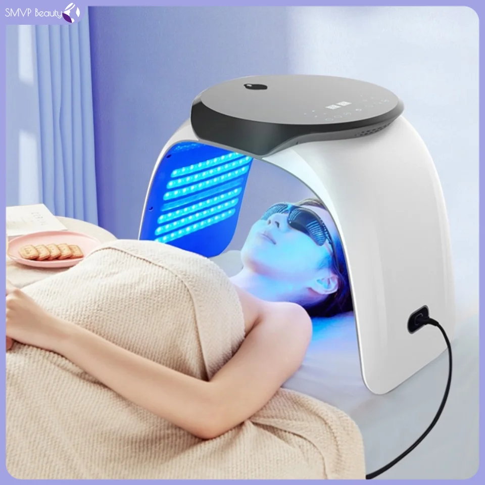 

Cold & Hot Nano Water Supplement Spray Spectrometer Colorful Dynamic Red Light PDT Photon Rejuvenation Mask Beauty Instrument