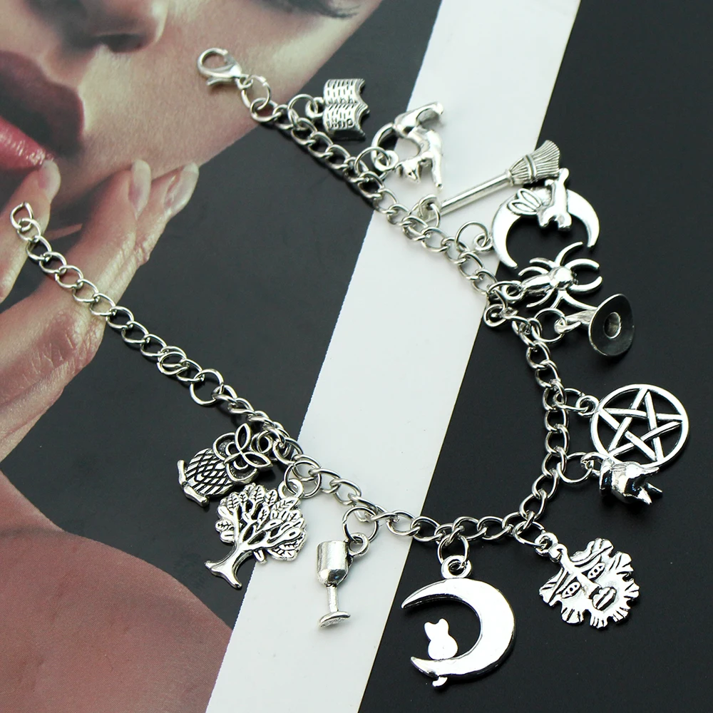 Movie Supernatural Dean Winchester Jensen Ackles Skull Bracelets Bangles Prop Replica Skull Bracelet Jewelry ﻿