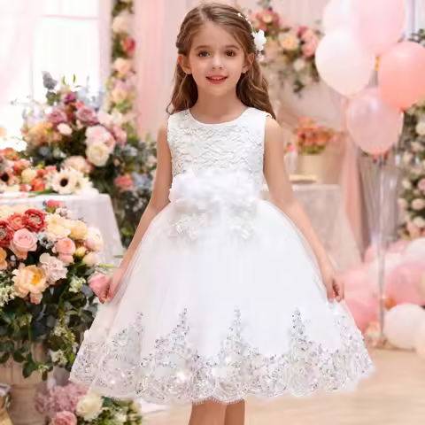 Autumn Fashion Bridesmaid Dresses Costume Dress Mesh Formal Dress For Girls Teens Evening Wedding Party Dress For 3-10 Age Girls
