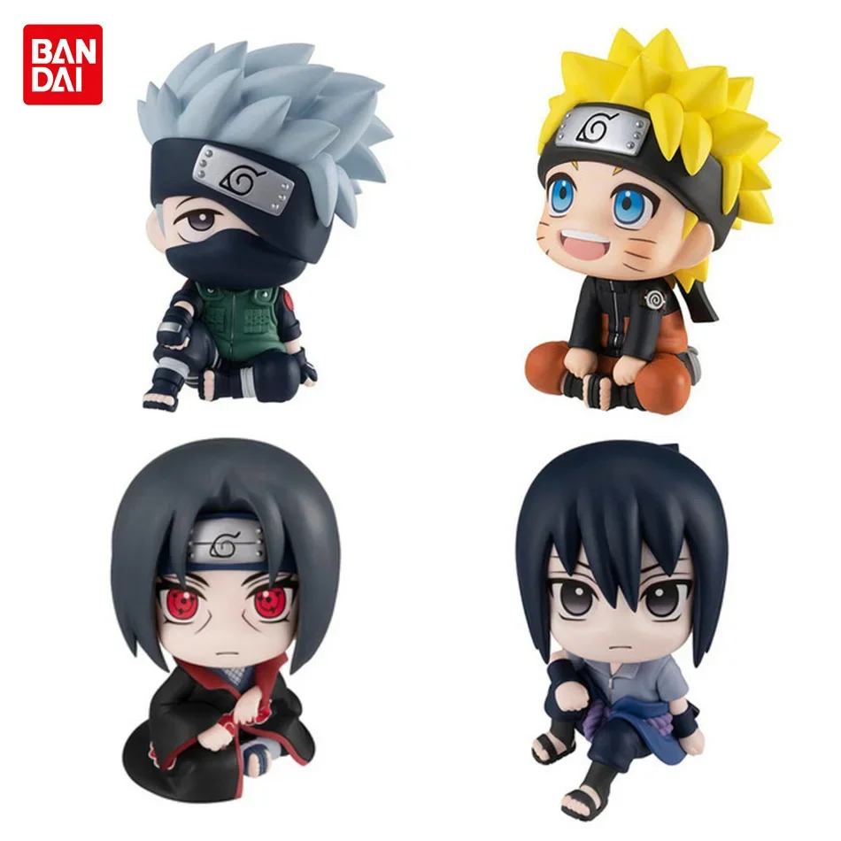 The 9.5cm Figure Uzumaki Naruto Kakashi Uchiha Sasuke Itachi Kawaii Toy Q Figural Car Decoration PVC Model Gift