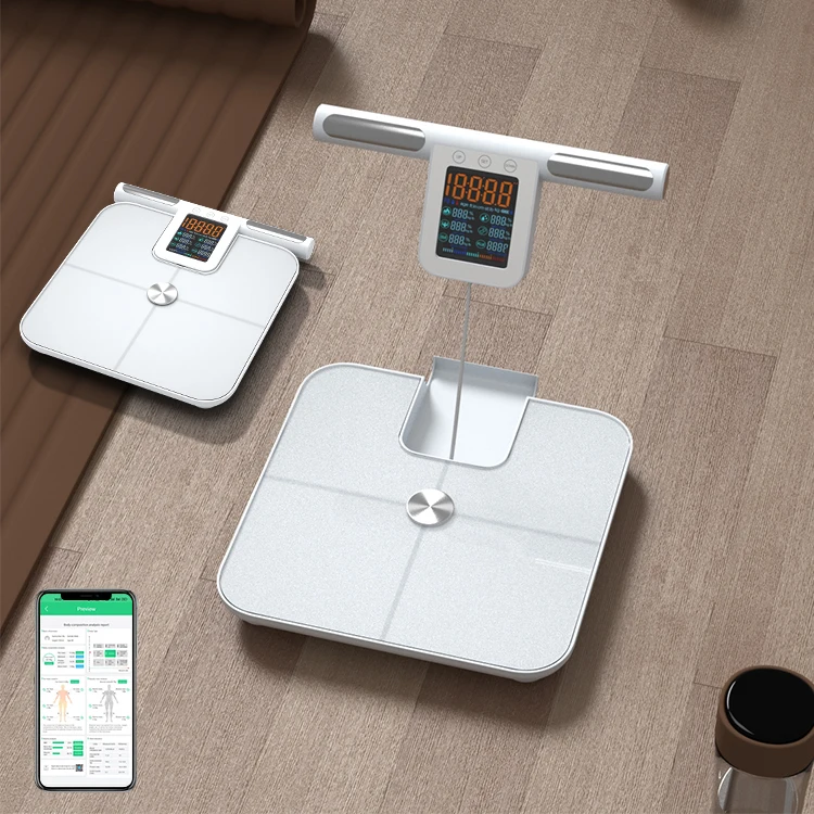 2024 New Product Use High Precision Sensor Professional Measurement 180KG 8 Electrode Body Fat Scale