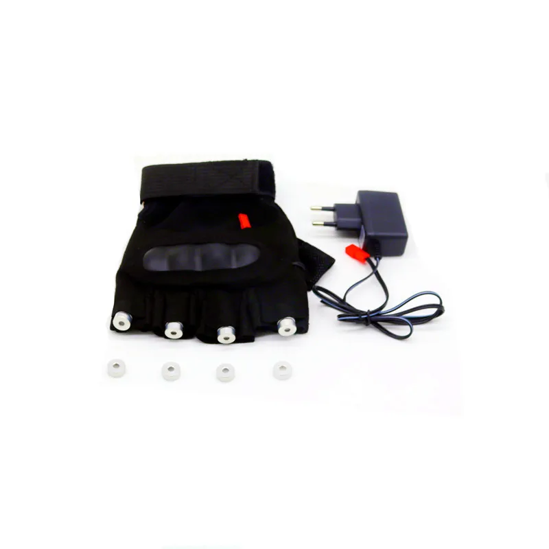 Red Laser Gloves for Nightclub and Stage Performance, Fluorescent Props, Music Festival, LED Luminous Glasses, Customization