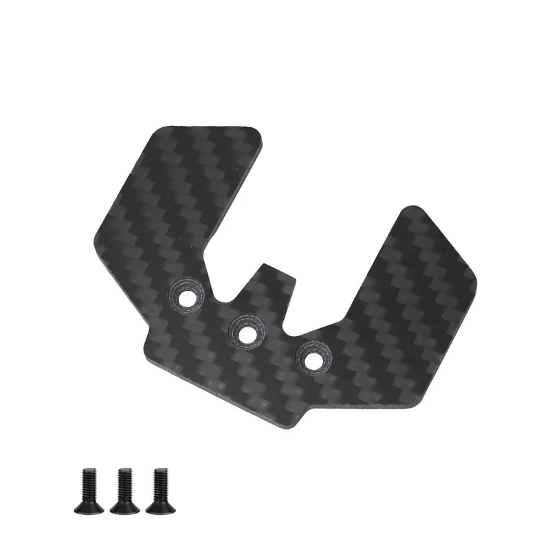 ABUM-For Tamiya TT02S TT-02 SR SRX 1/10 RC Car Upgraded Carbon Fiber Plate- 2PCS Chassis Kit Accessory Parts