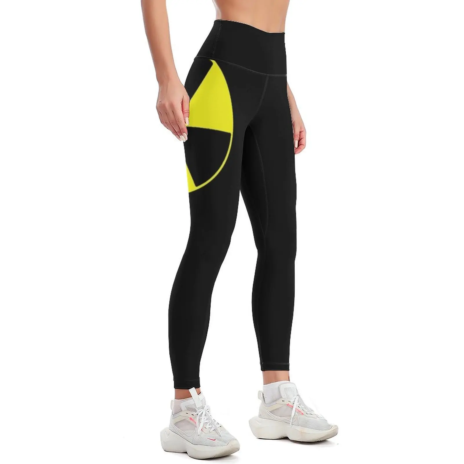 Trefoil radiation sign Leggings gym's sportswear sports for push up Women's sports pants Womens Leggings