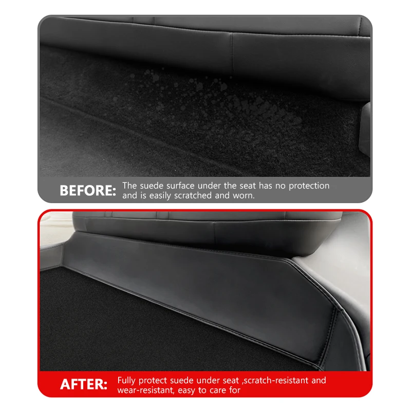 VITZ Back Seat Cover for Tesla Model Y 3 Highland 2024 Rear Underbody Water Resistant Dirt Protector Floor Mats Full Wrap