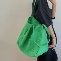 Canvas Bag High Quality Reusable Shopping Shoulder Bag Women Simple Casual Daily Use Handbag Totes Female Portable – view 1
