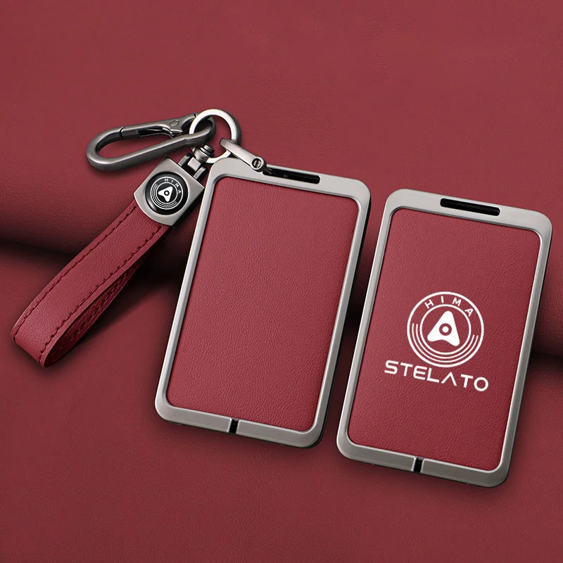 

Zinc Alloy Car Smart Remote Key Case Cover for STELATO S9 UItra Max HIMA 2024 Card NFC Keyless Keychain Accessories