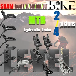 SRAM LEVEL  Silver Bronze Ultimate ULT MTB 2 4 Piston Hydraulic Disc Brake Front & Rear Black Bicycle Accessories