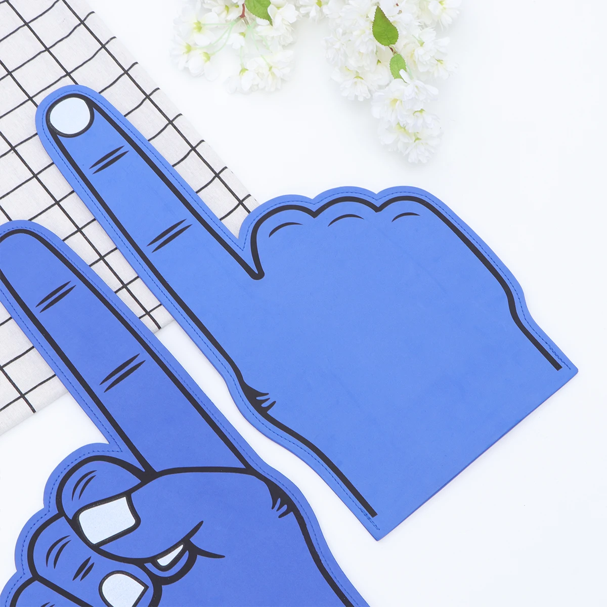 

2 шт. Eva, большие перчатки, забавные жесты, веер, веер, вечеринка, концерт, карнавал, пляж, легкий, экологически чистый