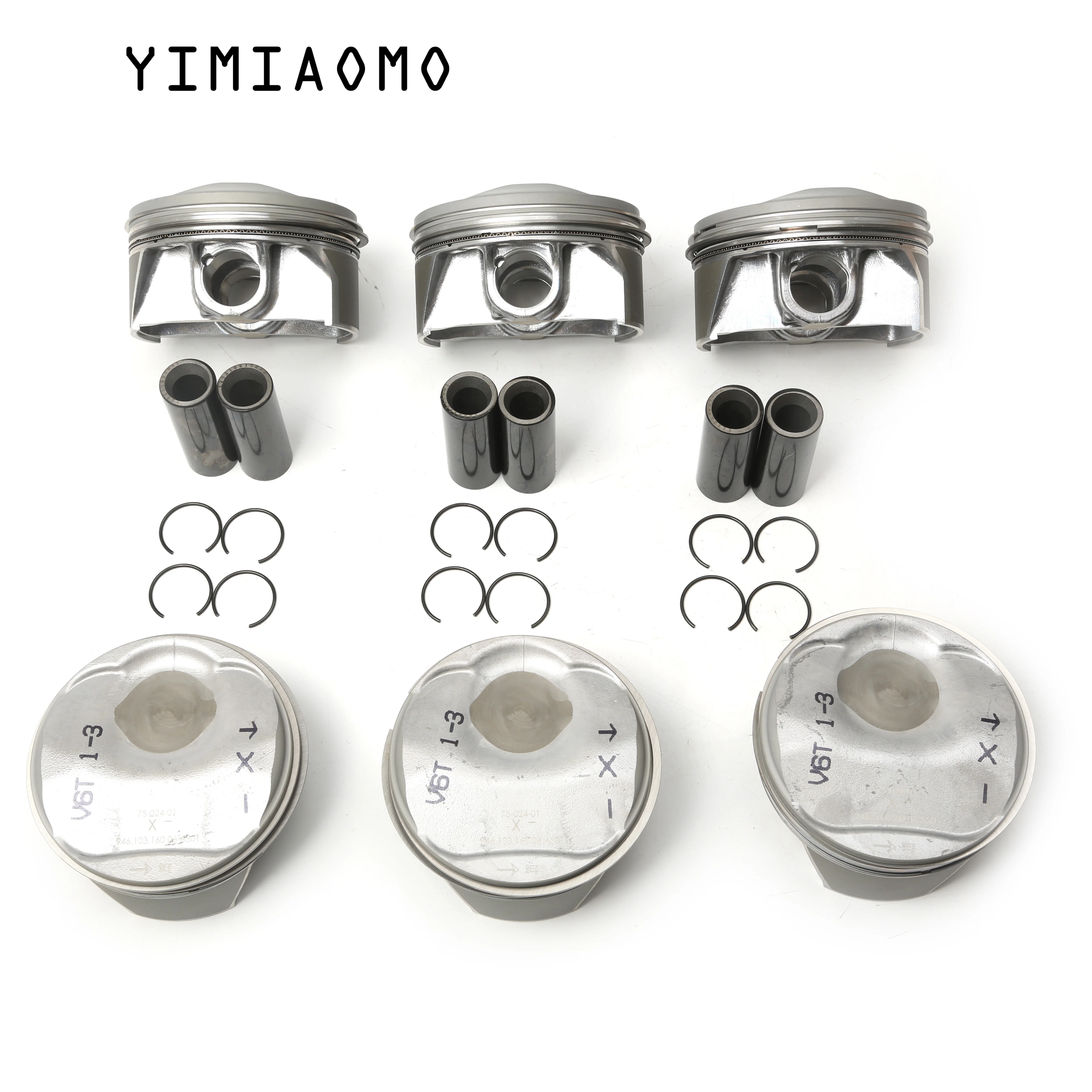 94610306014 6Pcs Piston Assembly Kit For Porsche Panamera 970 2010-2016 3.0T Edition Executive Mackay 95B 94610394100