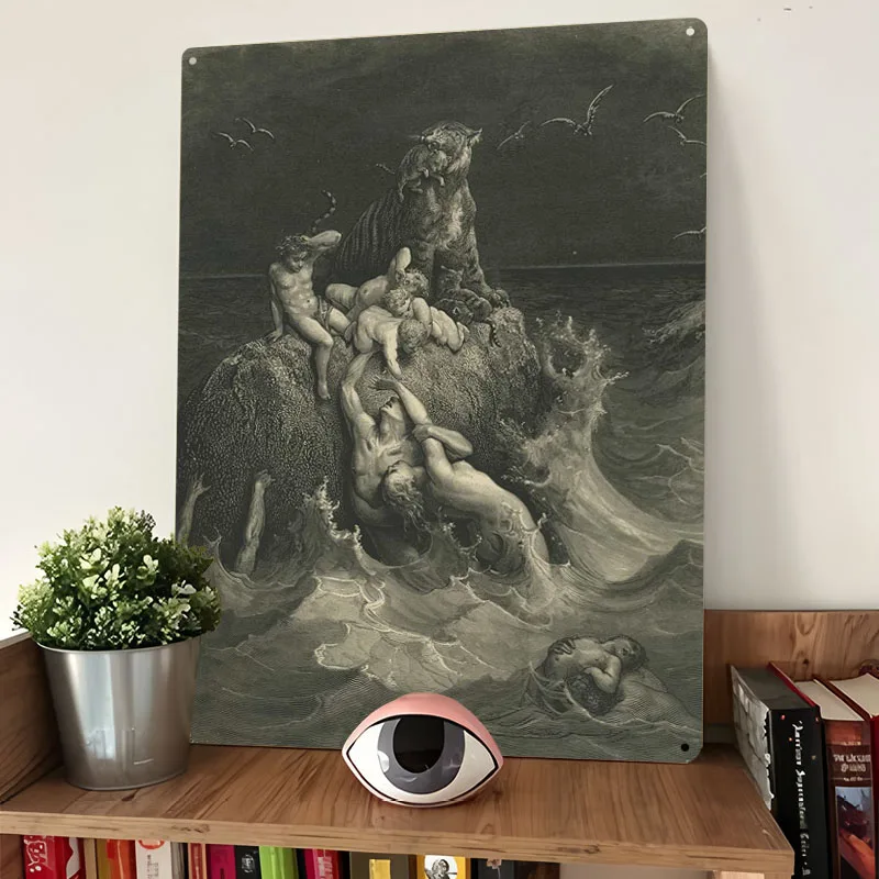 ملصق معدني ديلوجي ديكور عتيق علامات قصدير معدنية مخصصة لتزيين جدران الفن ديكورات الغرفة ديكور غرفة النوم في المنزل