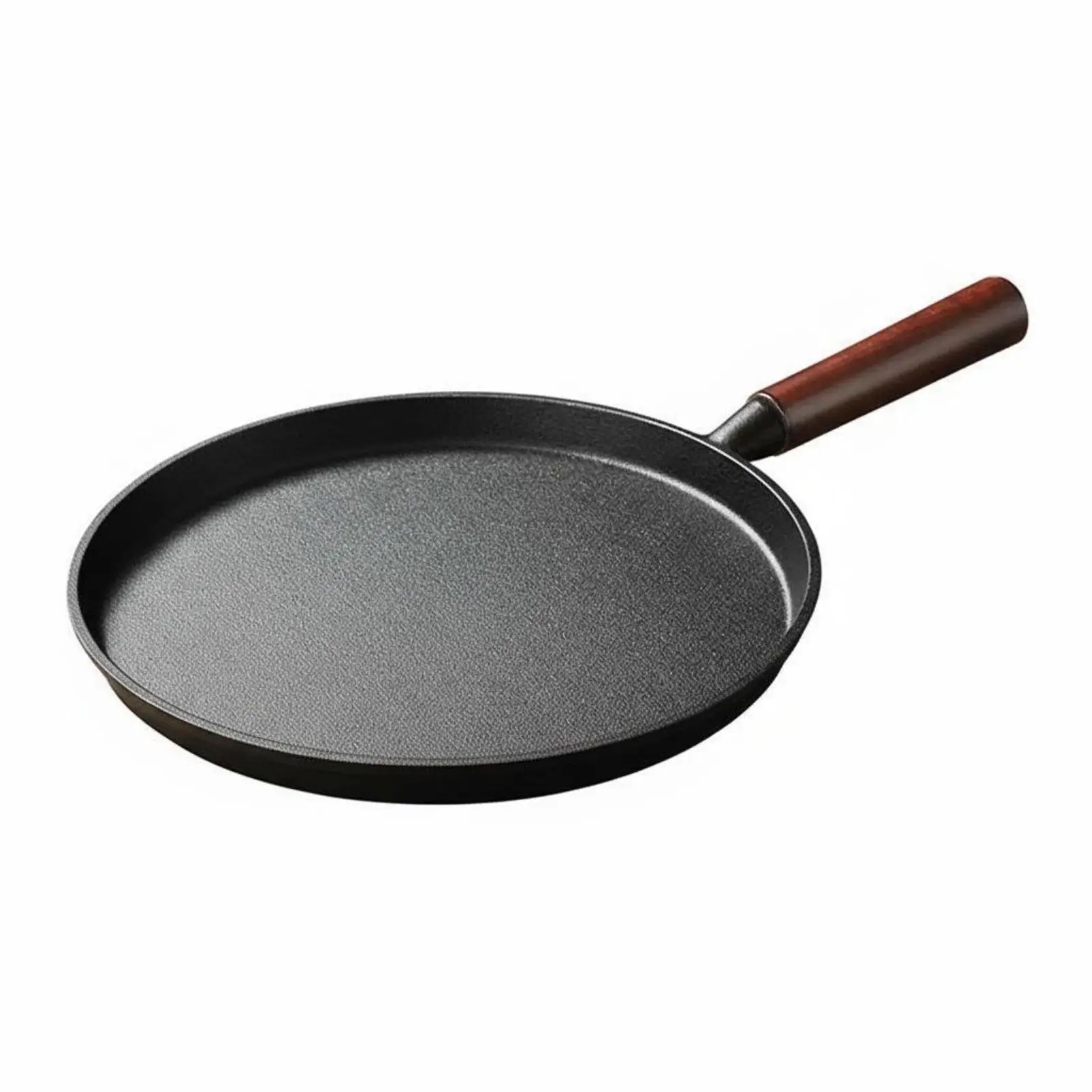 Pure Iron Ore Frying Pan Nonstick Free Skillet for Steak Eggs Pancakes on Electric Stove