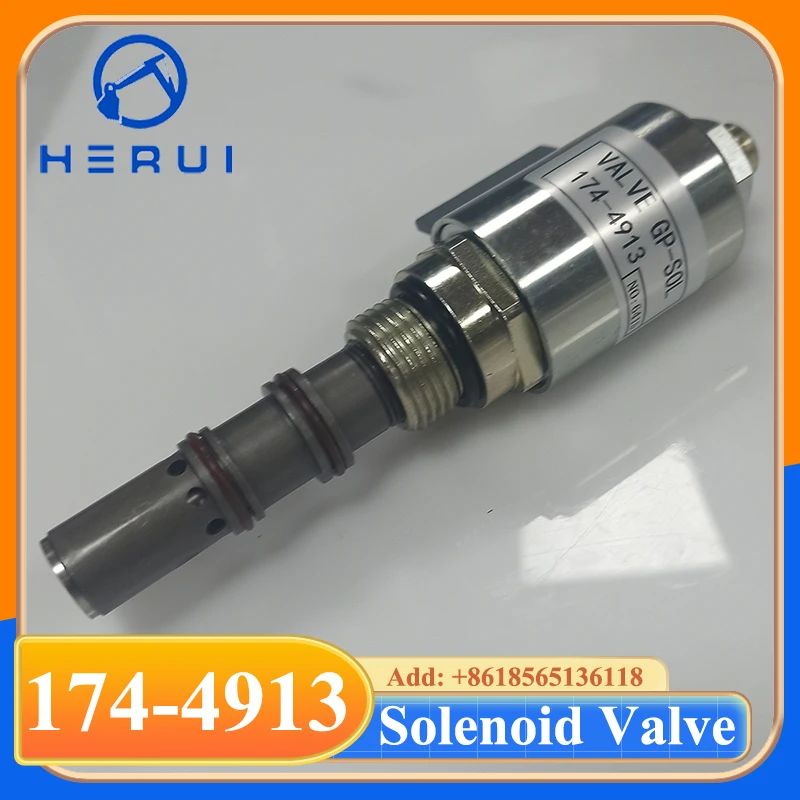 High Quality 1744913 Solenoid Valve 174-4913 for 966G 972G 980G loader Tractor 521B 522B 24V