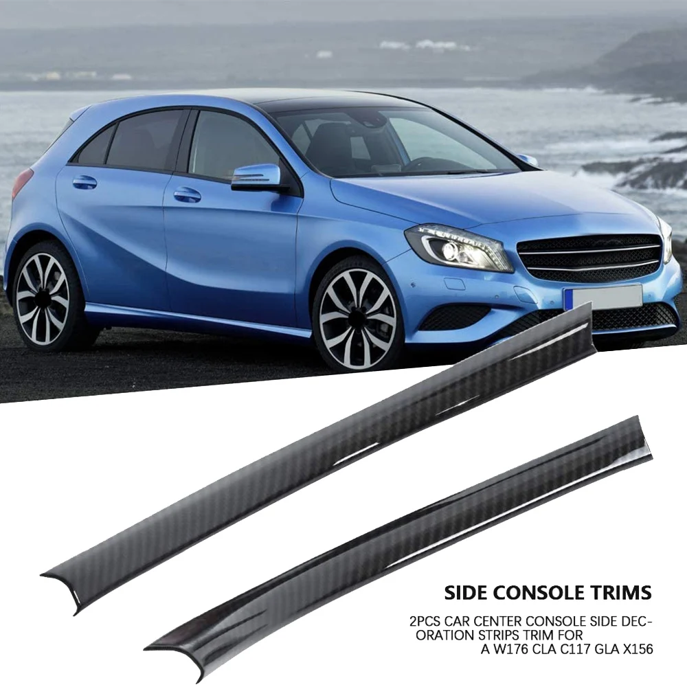 Car Center Console Side Frame Cover Decorative Strip for Mercedes-Benz A-Class W176 CLA C117 GLA X156