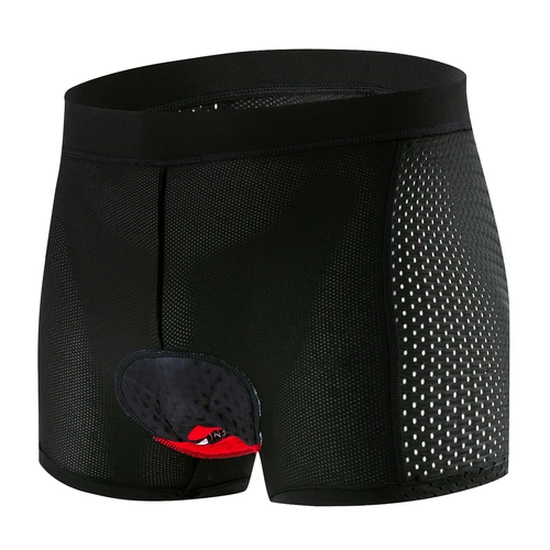 Imagen 2 del producto Ropa interior de ciclismo profesional para hombre, pantalones cortos de ciclismo de malla transpirable a prueba de golpes, ropa interior de ciclismo 5D Pro con almohadilla de Gel engrosada, pantalones cortos de ciclismo