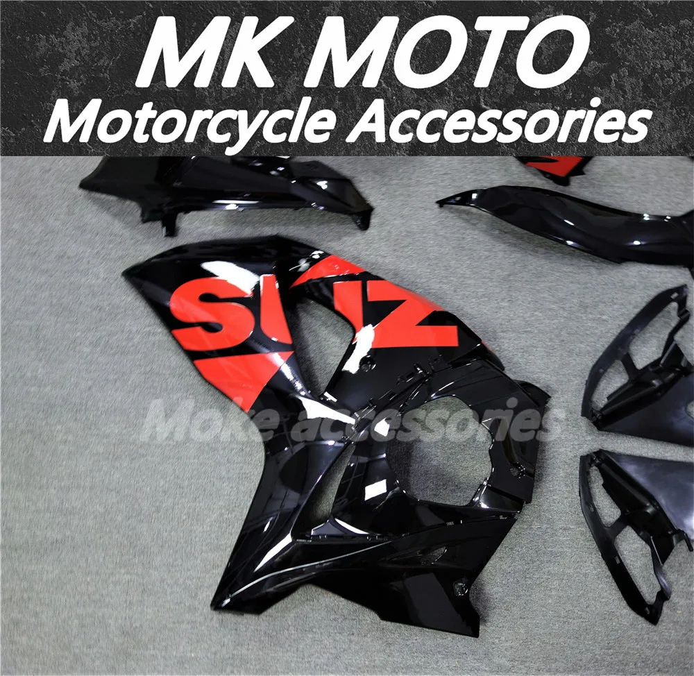مجموعة انسيابية للدراجات النارية من Moke Moto مناسبة لـ Gsxr1000 2009 2010 2011 2012 2013 2014 2015 2016 مجموعة هيكل السيارة جديدة باللون الأحمر والأزرق