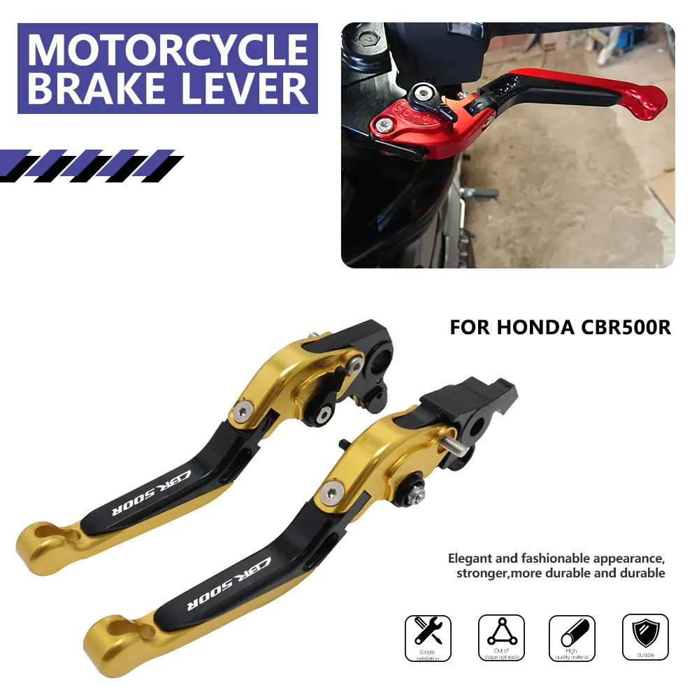 

Motorcycle Folding Brake Clutch Levers Six Adjustable CNC Aluminum Handle Accessories For Honda CBR500R CB500F CB500X 2013-2021