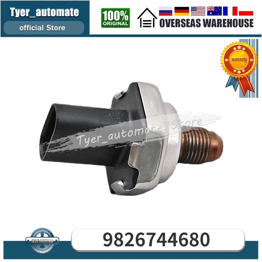 

9826744680 810PP12-01 For Peugeot Citroen Fuel Rail High Pressure Sensor