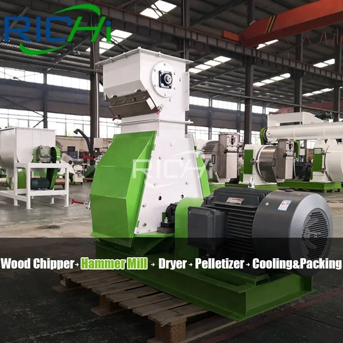 RICHI 1-50 T/H Customized Wood Pellet Production Line Manufacturing Plant Whole Biomass Wood Pellet Line For Sale