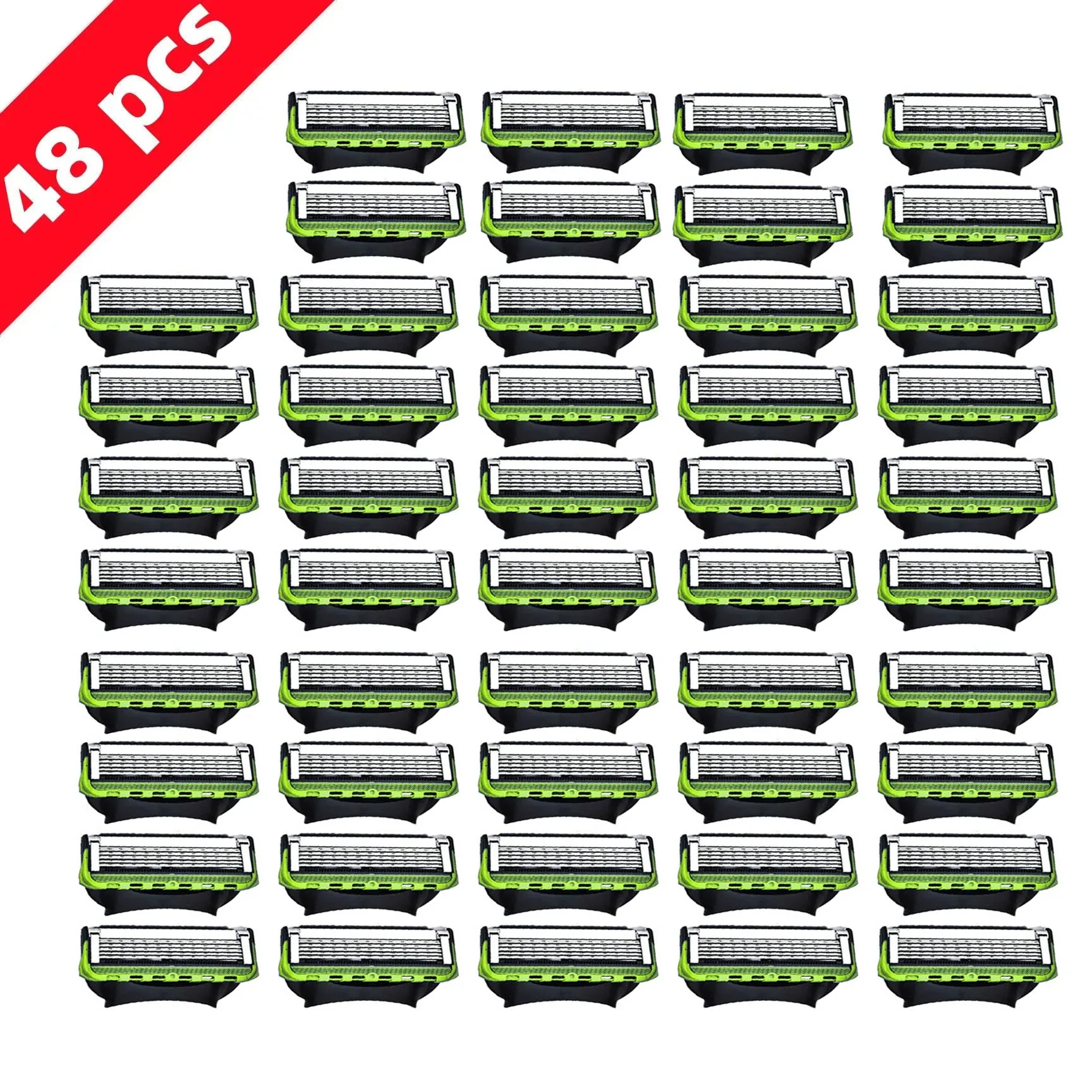 4-48 PCS Stainless Steel Blade Sharp 5 Layer Safety Razor fo