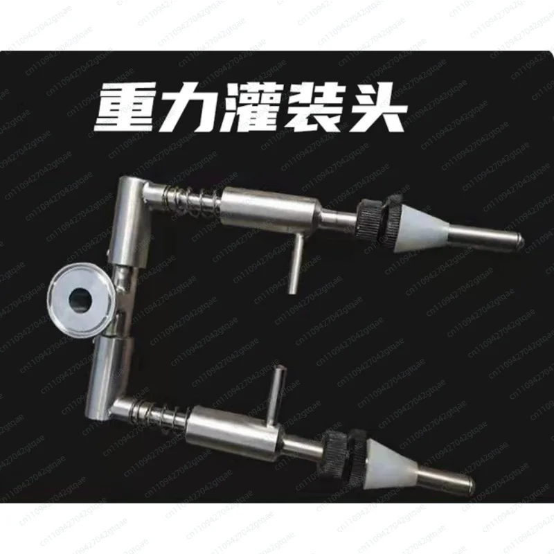 Precision 304 Stainless Steel Gravity Filling Nozzle Head, Replacement Spout for Liquid Filler Machine & Patching Equipment