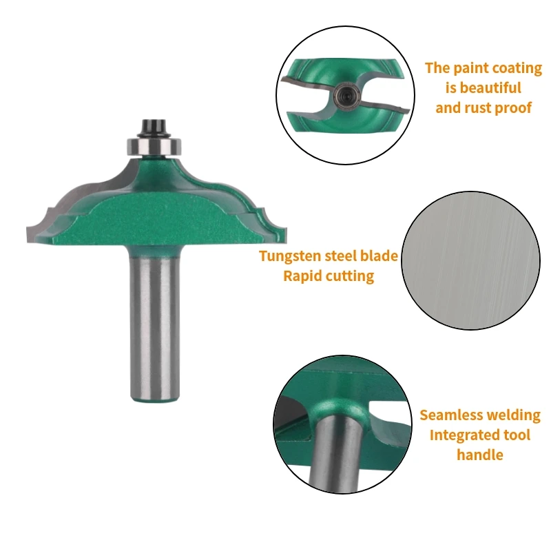 YUSUN 12MM Shank Classical Plunge Bit Router Bit Woodworking Milling Cutter For Wood Bit Face Mill Carbide Cutter End Mill