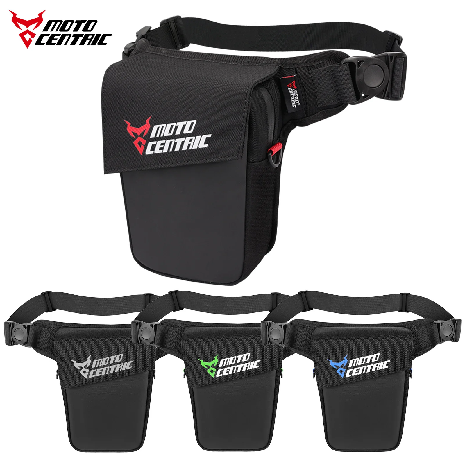 

2.5L Waterproof Motorcycle Waist Bag Drop Leg Bag PU Shin Hip Pack Cell Phone Purse with Adjustable Belt for Motorbike Riding