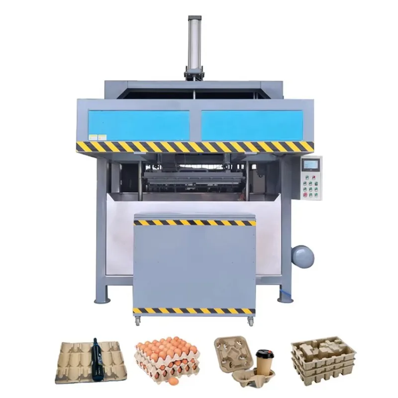 Paper Pulp Tray Molding Carton Packing Machine Industrial Electronic Package Tray Box Packing Machine