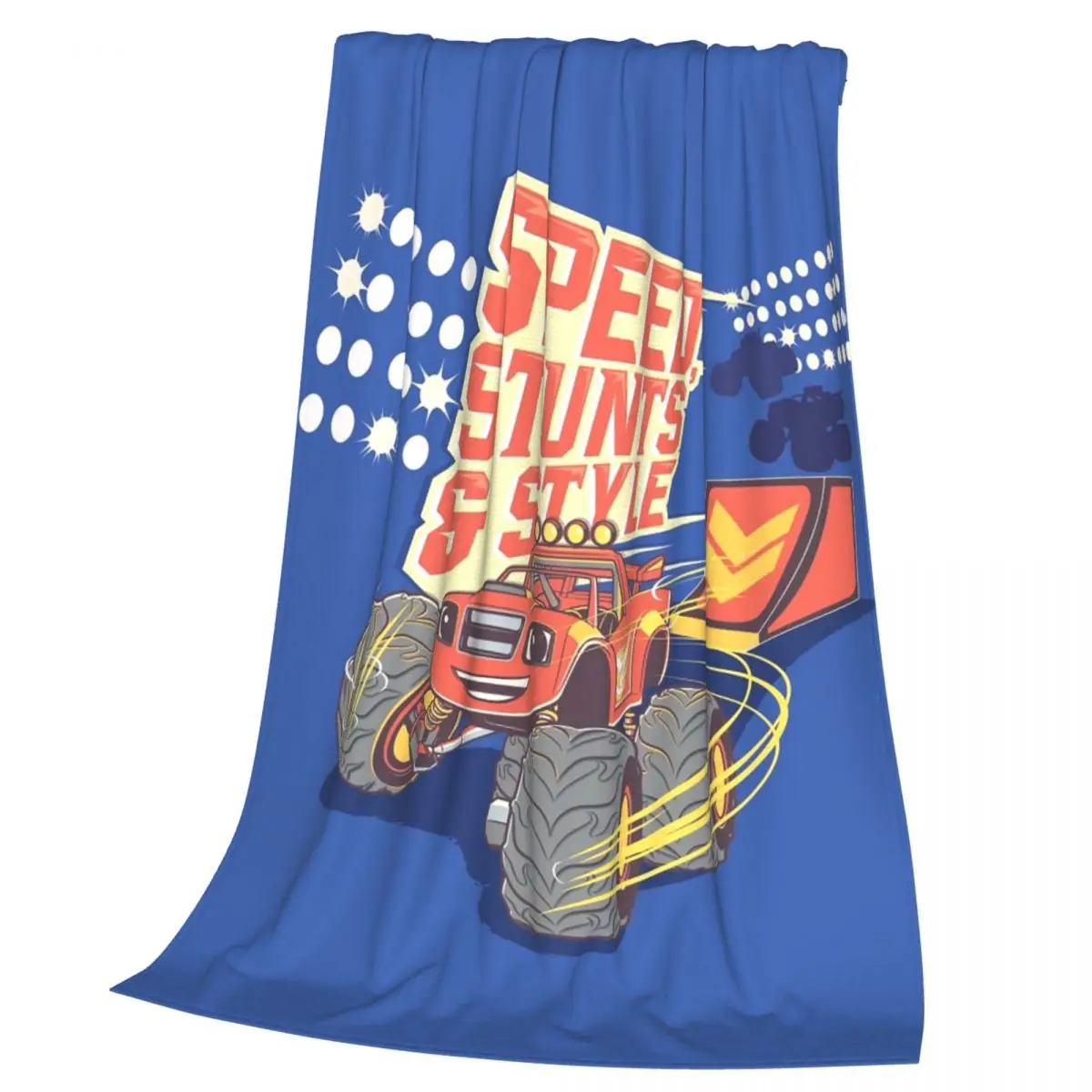 Blaze And The Monster Machines Crew Blanket Soft Warm Flannel Throw Blanket Cover for Bed Living room Picnic Travel Home Couch