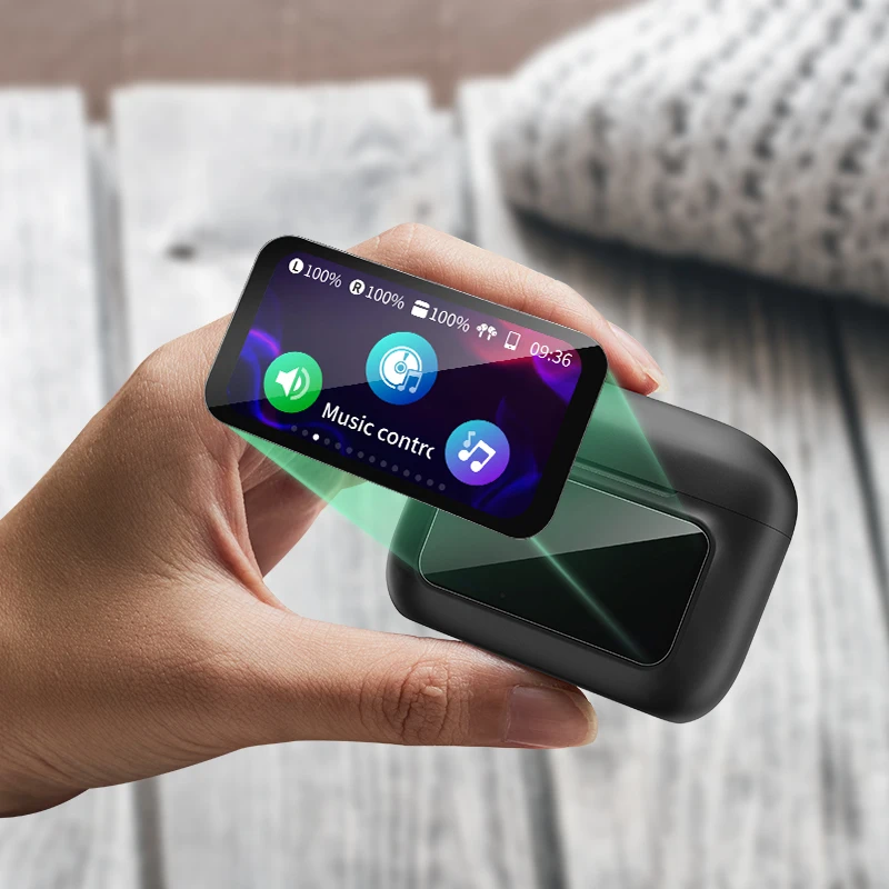 

Беспроводные наушники TOZO Color Pods с функцией AI-перевода, LED-дисплеем, Bluetooth и активным шумоподавлением для музыки и спорта