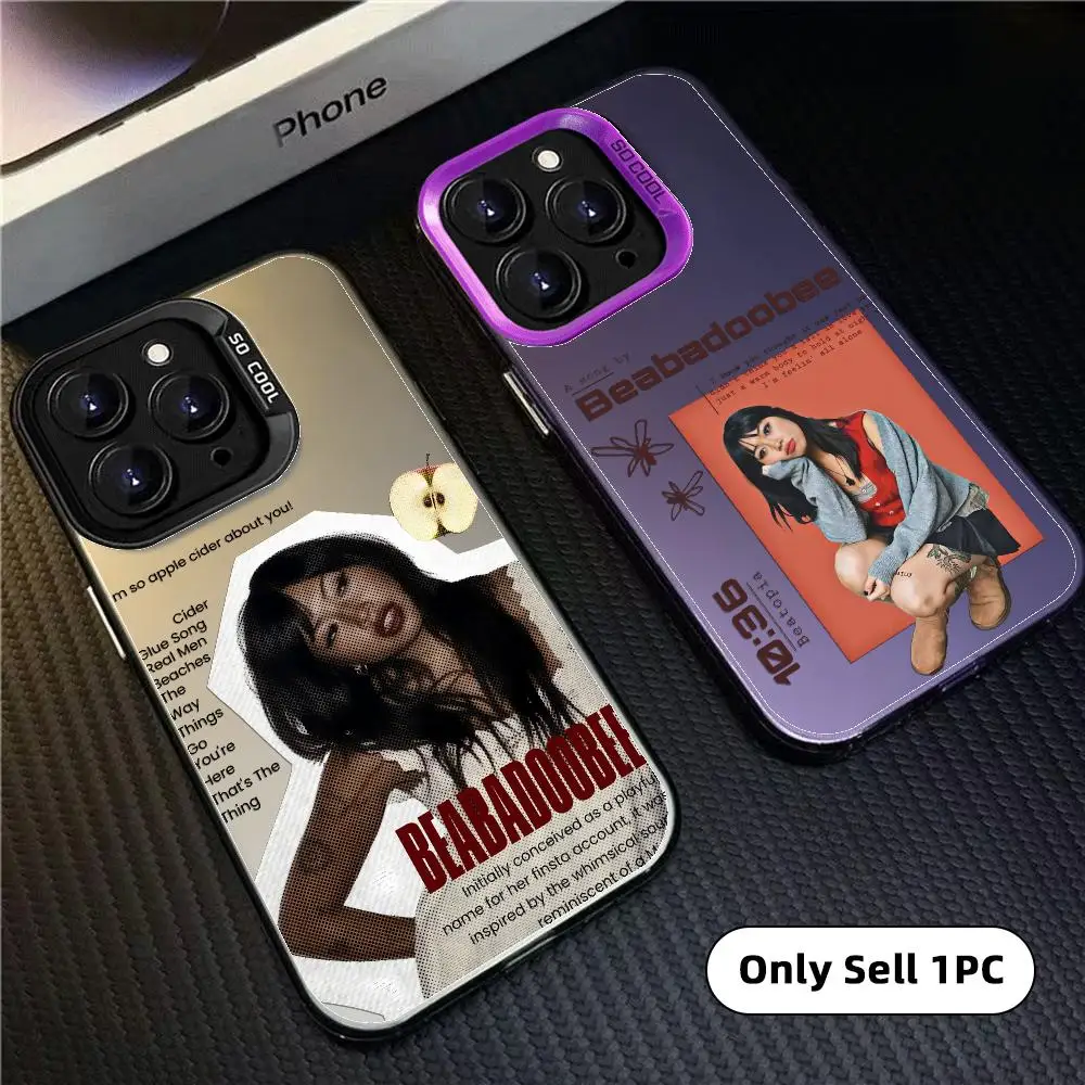 Cool Singer B-BeabadoobEES Phone Case Colorful Matte Laser Aurora Phone Case For IPhone 18 17 16 15 14 13 12 11 Pro Max Air