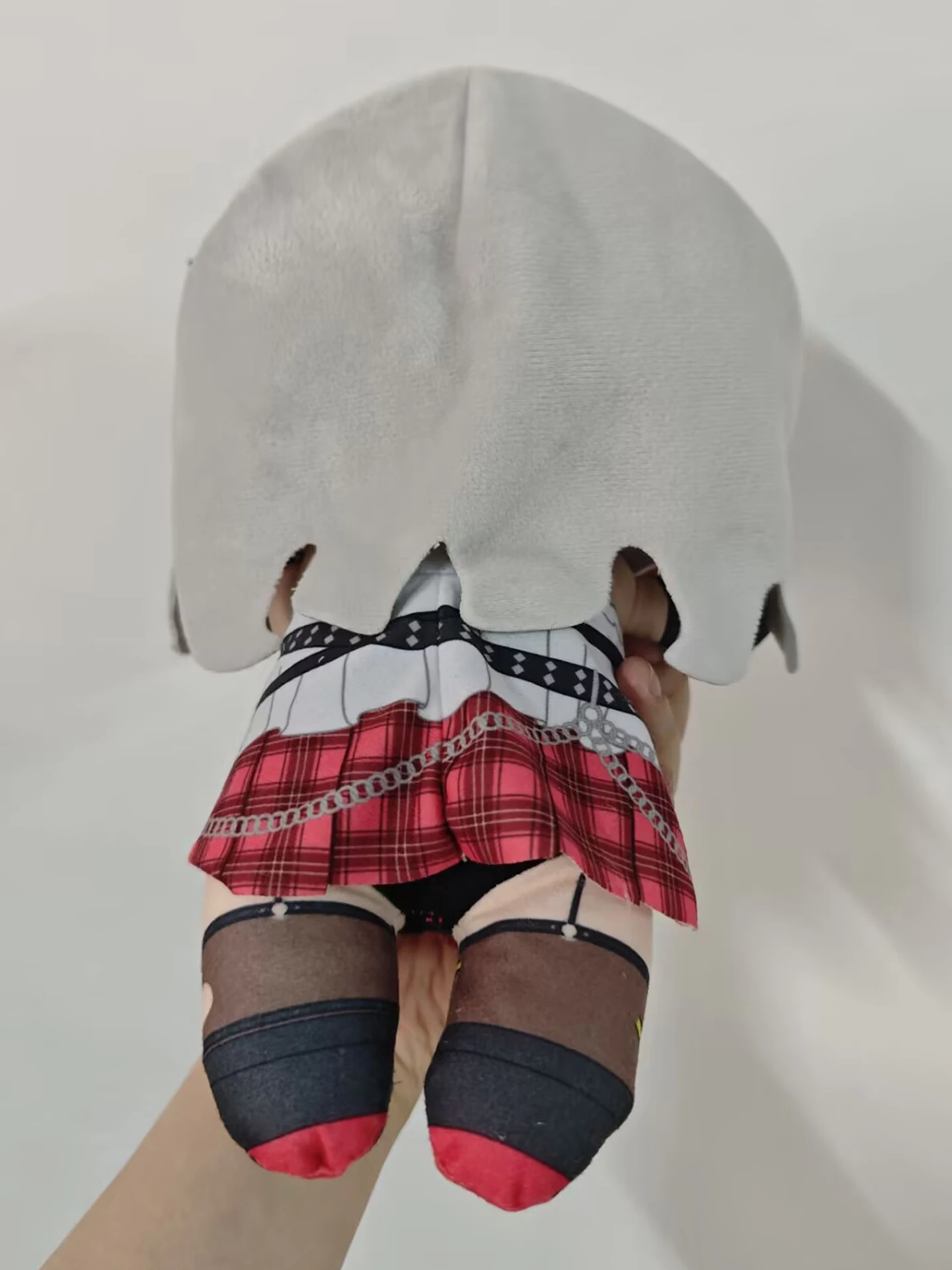 Novo bonito japão anime hololive sakamata chloe deitado grande pelúcia travesseiro boneca 26cm crianças brinquedos meninas presentes