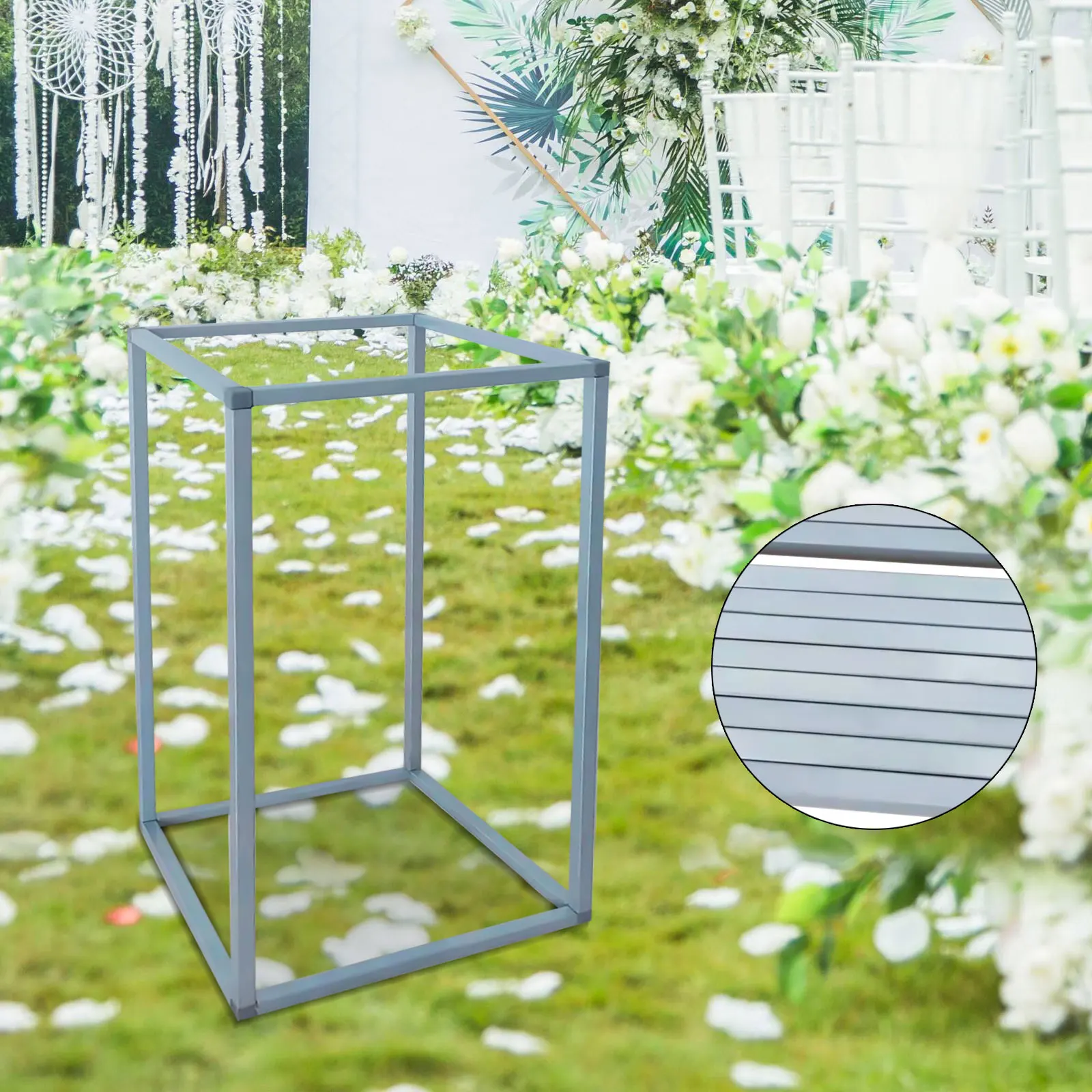 11Pcs Metal Plating Floral Decor Vase Floor Column Stand Road Lead Wedding Supply Home Party Decoration 40cm