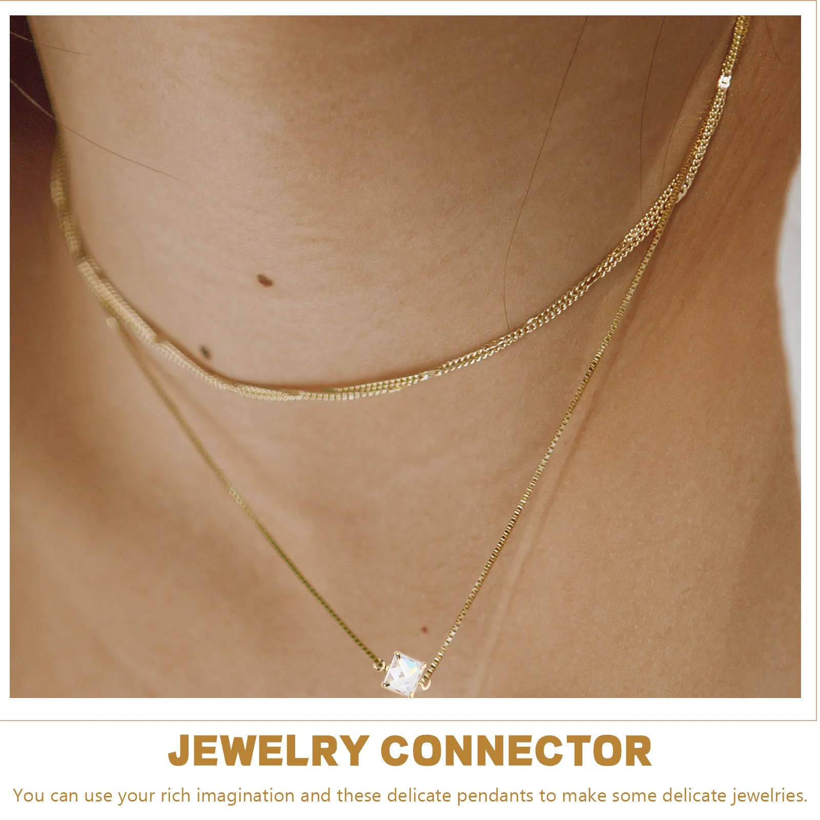 

30 Pcs Water Drop Pendant Necklaces Charms to Fit Bracelet Metal Jewelry for Making