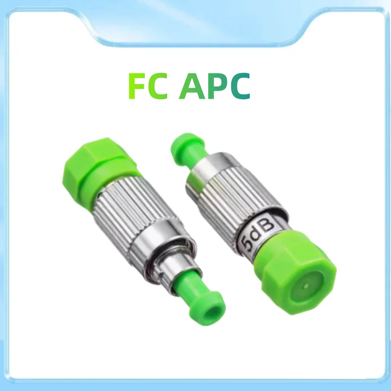 Atenuador de fibra óptica FC/APC, brida de atenuador fijo macho y hembra, 3db, 5db, 10db