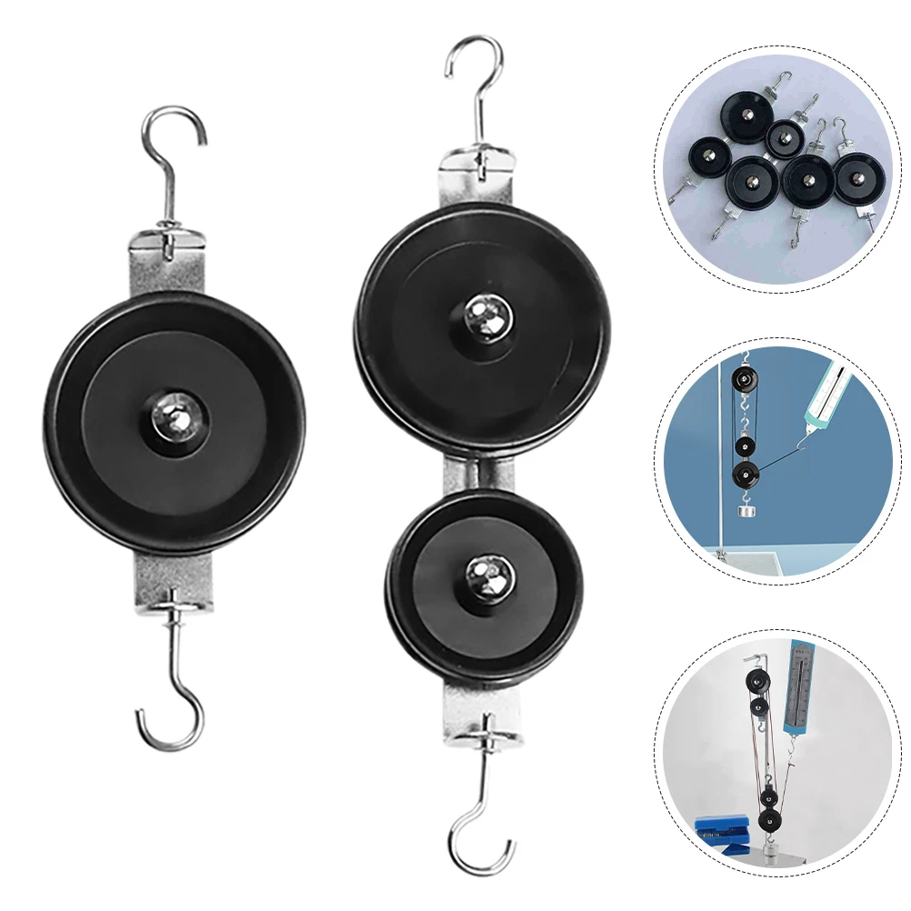 

4 Pcs Pullax Set Teaching Instruments Cable Pulling Swivel Overhead Corner Pulley Fitness