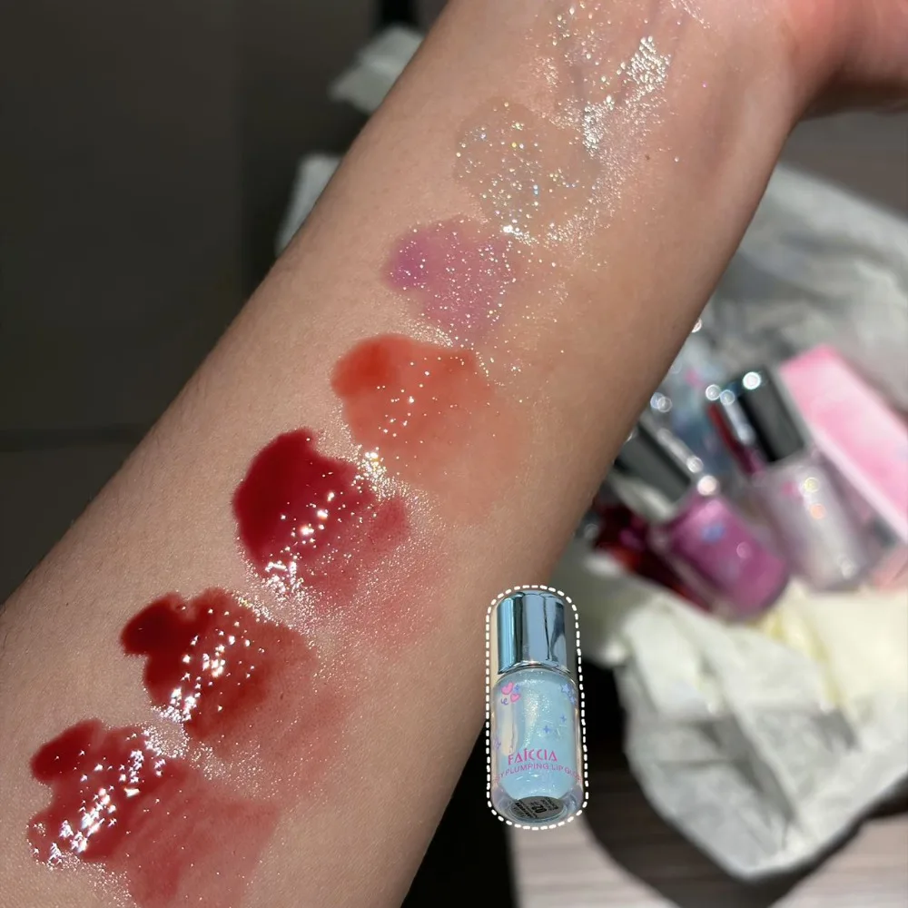Baby Blue Sparkling Lip Gloss Fine Flash Water-glossy Pouty Lips Moisturizing Lipstick Water Gloss Liquid Lipstick Korean Makeup - view 6