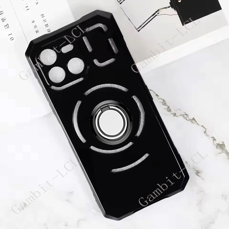 Dla Doogee Blade GT Ultra 6.72 "BladeGT GTUltra uchwyt pierścieniowy tylny uchwyt etui na telefon miękka TPU oryginalna obudowa odporna na wstrząsy — zdjęcie produktu 2