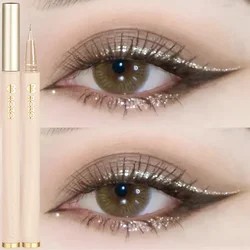 Matte Glitter Eyeliner Pencil Waterproof Diamond Pearl Champagne Brighten Silkworm Shadow Highlighter Eyeliner Pen Eyes Makeup